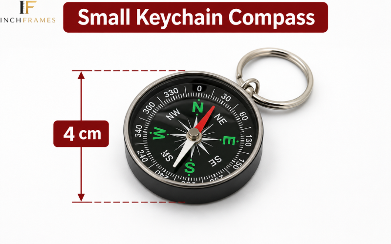 Small Keychain Compass About 4 CM