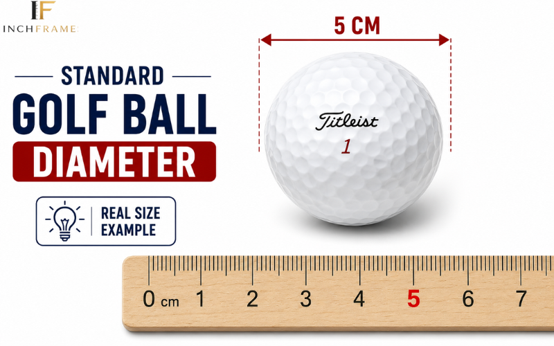 Standard Golf Ball Diameter 5cm big