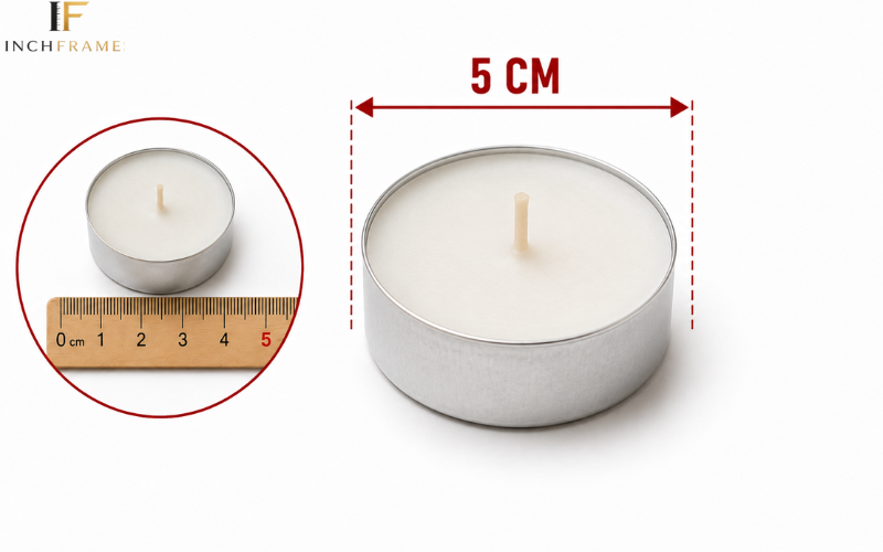 Round Tea Light Candle 5cm big