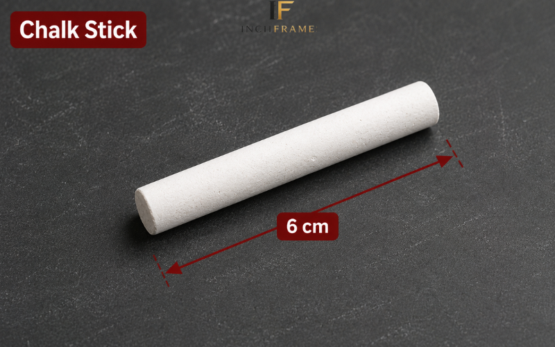 Chalk stick measuring 6 cm