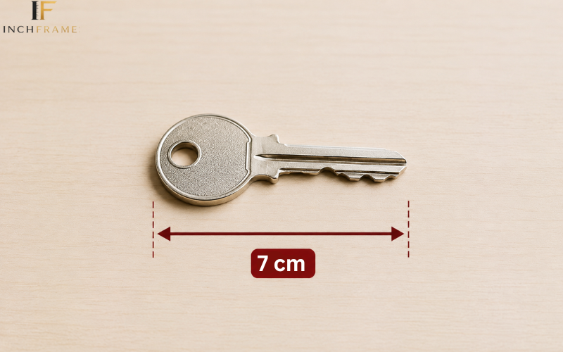 House key measuring 7 cm