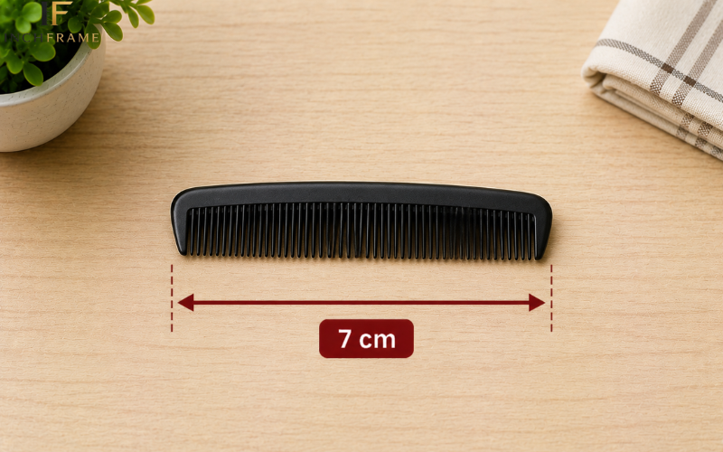 Pocket comb measuring 7 cm