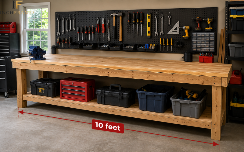 Large Workbench About 10 Feet