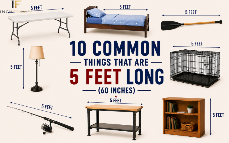 5 feet Common Things comparison Chart