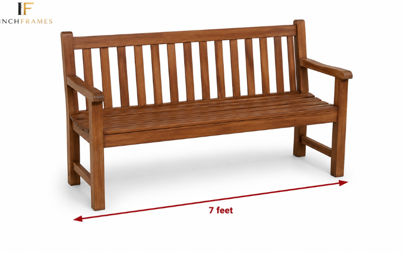 7-foot garden bench size comparison