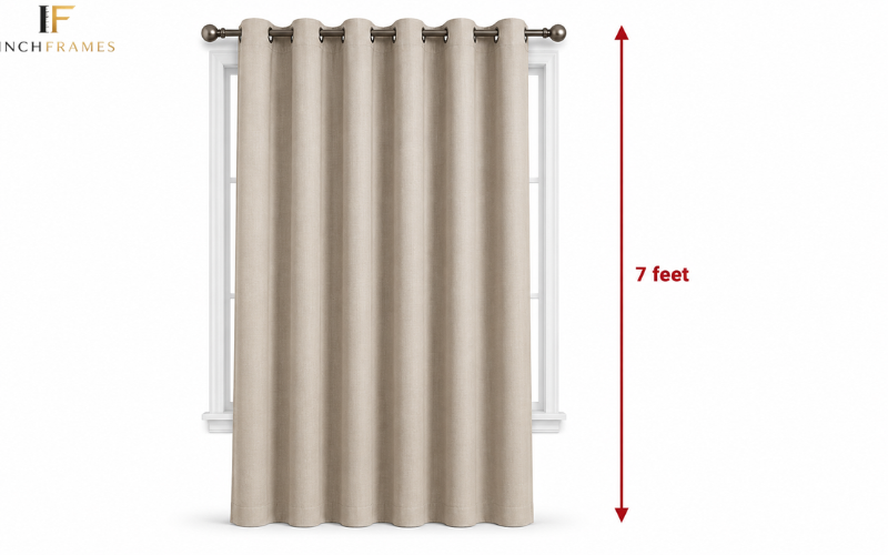 7-foot room curtain panel size comparison