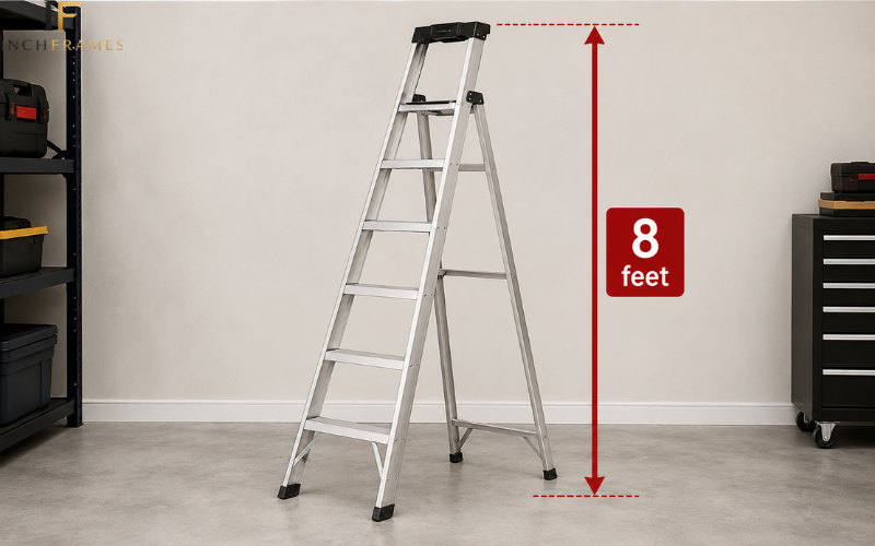 8 foot step ladder size comparison