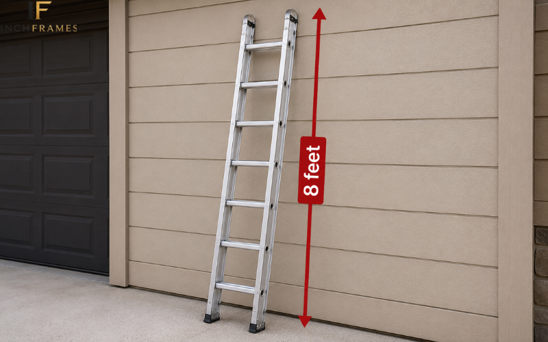 8 foot aluminum ladder section