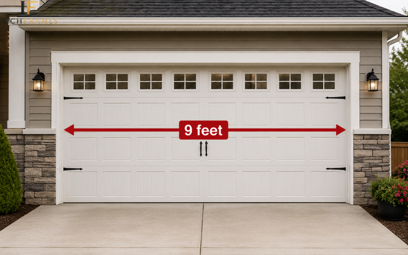 9 foot garage door measurement