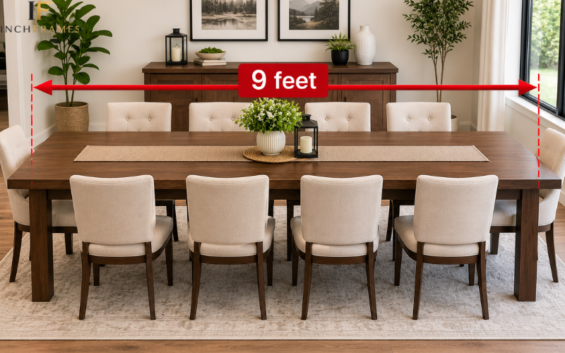 9 foot dining table