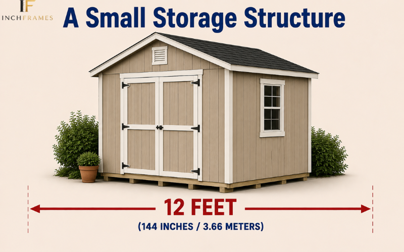 12-foot storage structure for visualizing how long 12 feet is