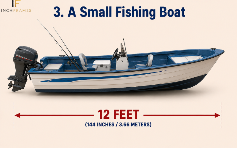12-foot small fishing boat showing how long 12 feet is