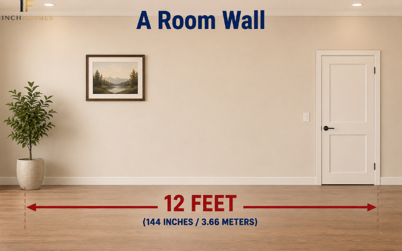 12-foot room wall for visualizing how long 12 feet is
